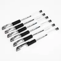 Ручка гелевая, черная паста, 0.7 мм ArtFox