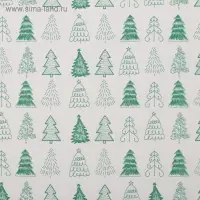 Бумага упаковочная тишью &laquo;Ёлочки&raquo;, 50 х 66 см