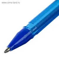 Ручка шариковая Luxor Focus Icy, узел 1.0 мм, синий стержень