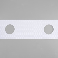 Шторная лента с отверстиями для люверсов, d = 5 см, 10 см, 50 &plusmn; 1 м, цвет белый