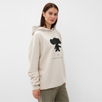 Толстовка KAFTAN Чебурашка размер 40-42, бежевый Толстовка KAFTAN Чебурашка размер 40-42, бежевый