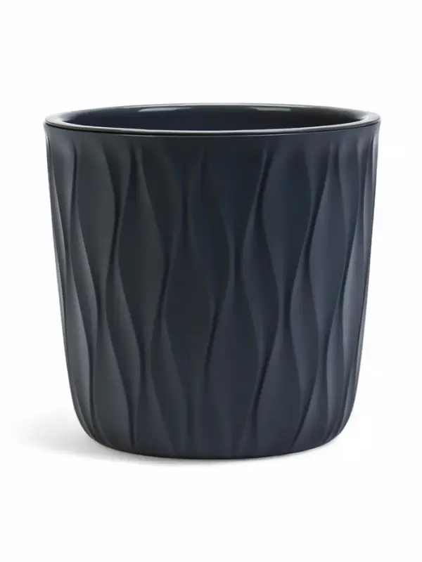 Кашпо со вставкой 2,3 л d15,7 см h15,2см "Desert" пластик серый