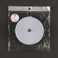 Резинка тканая, мягкая, 40 мм, 4,5 &plusmn; 1 м, цвет чёрный/белый