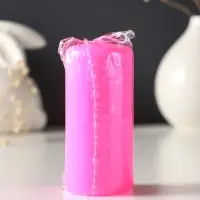 Свеча пеньковая 4х9 см, 11 ч, 90 г, розовый