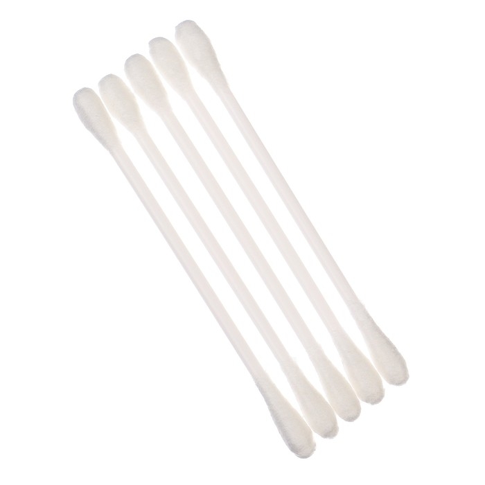 Ватные палочки в тубе 100 шт., наконечник - классика, хлопок/пластик(стик)