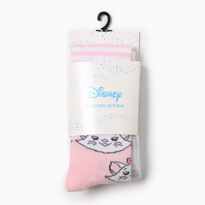 Колготки детские &laquo;Мари&raquo;, Коты аристократы, рост 92-98 см, цвет белый/розовый