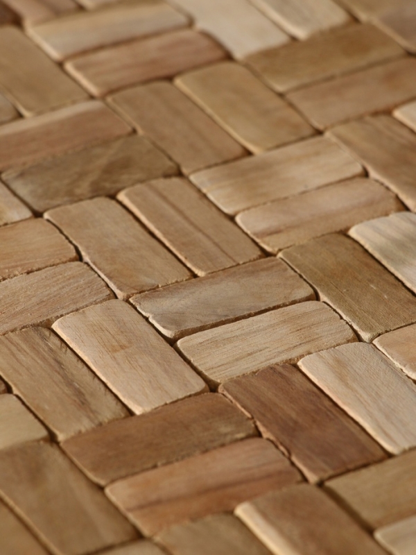 Коврик из тикового дерева, 40х30х0,7 см