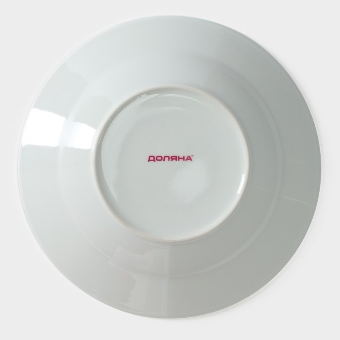 Тарелка глубокая керамическая Доляна &laquo;Сакура&raquo;, 600 мл, d=20,5 см, цвет белый