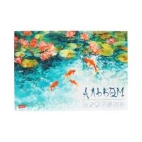 Альбом для рисования, А4 20 листов, Hatber «Золотые рыбки» белые листы Альбом для рисования, А4 20 листов, Hatber «Золотые рыбки» белые листы