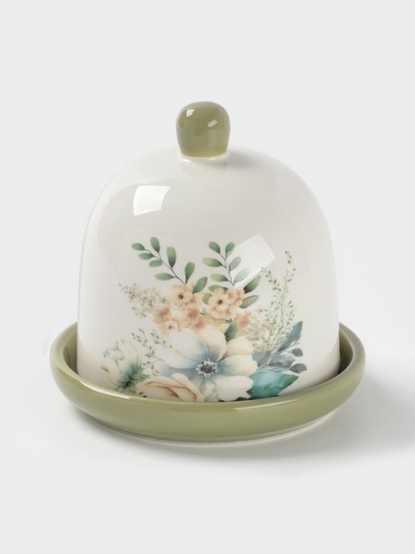 Лимонница Доляна "Цветы" цвет белый   9x9 см