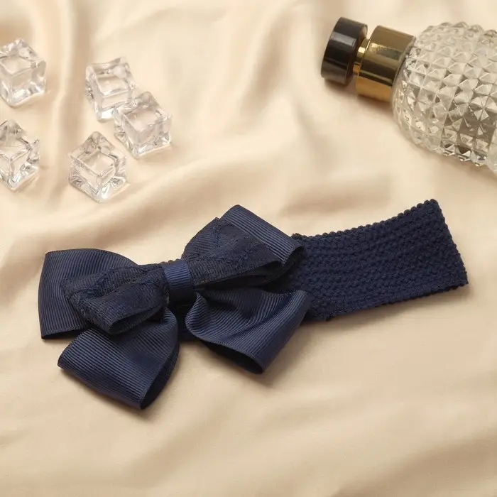 Повязка для волос "Выбражулька" блеск, 16х3 см, синий