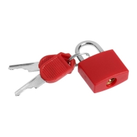 Замок навесной для чемодана, малый, красный Замок навесной для чемодана, малый, красный