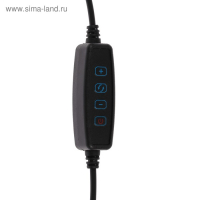 Светодиодная кольцевая лампа Luazon СК-001, гибкая ножка, 5 Вт, 12 ламп, 10 режимов