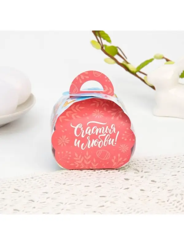 Коробочка подарочная для яйца &laquo;Ангелок&raquo; на пасху, 25&times;30 см