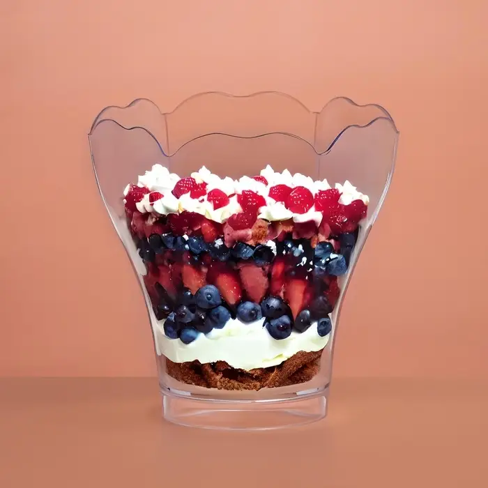 Форма пластиковая одноразовая для фуршета &laquo;Незабудка&raquo;, 160 мл, прозрачная