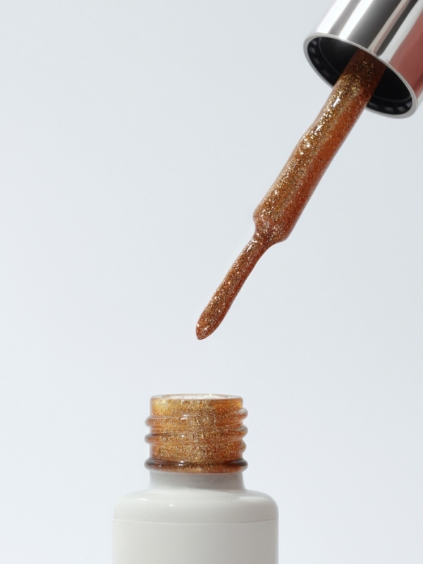 Гель для дизайна LED/UV 8мл золот накл QF