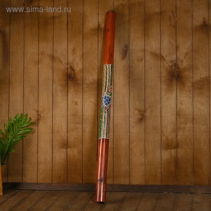 Сувенирный музыкальный инструмент "Диджериду" 120х6х6 см микс