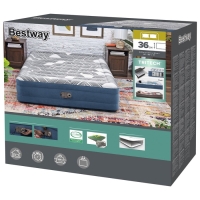 Кровать надувная Queen 203 х 152 х 36 см со встроенным электронасосом  6712Y   929862