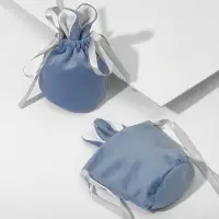 Мешочек бархатный &laquo;Зайчик&raquo;, 11&times;12.5 см, голубой