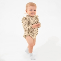 Блузка-боди для девочки MINAKU, цвет бежевый, рост 80-86 Блузка-боди для девочки MINAKU, цвет бежевый, рост 80-86