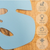 Салфетка сервировочная на стол &laquo;Лист&raquo;, 46&times;35 см, цвет серый