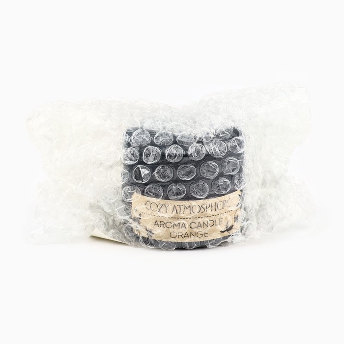 Свеча ароматическая &laquo;Cozy atmosphere&raquo; аромасвеча, аромат апельсин, 5 х 5,3 см