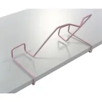 Подставка для книг, металлическая, для парт толщиной до 20 мм, розовая