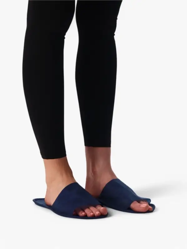 Тапочки одноразовые, "Эконом ПВХ", антискользящие, подошва 3 мм, синие