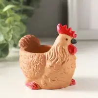 Подставка для мелочей &laquo;Курица&raquo; 8&times;9&times;6 см, мультиколор, гипс