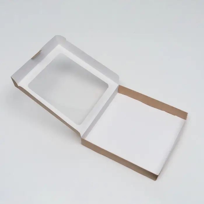 Коробка самосборная, крафт, 21&times;21&times;3 см