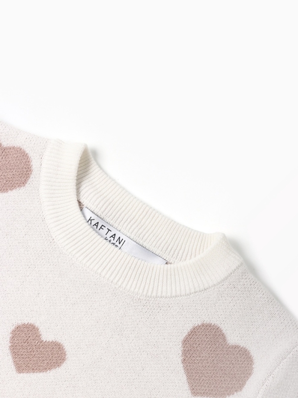 Джемпер детский KAFTAN Love р.34 (122-128 см), бежевый