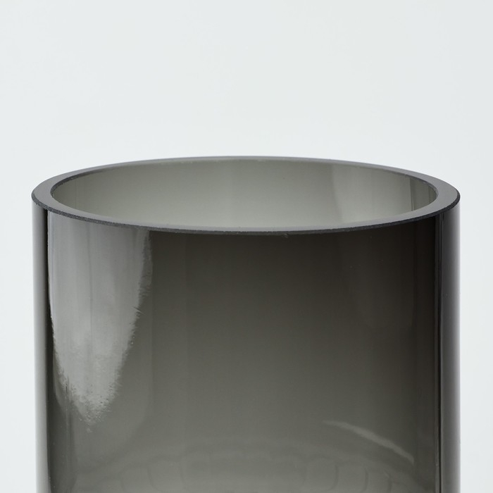 Ваза для цветов &laquo;Тренди&raquo; из черного стекла 20&times;9&times;9 см