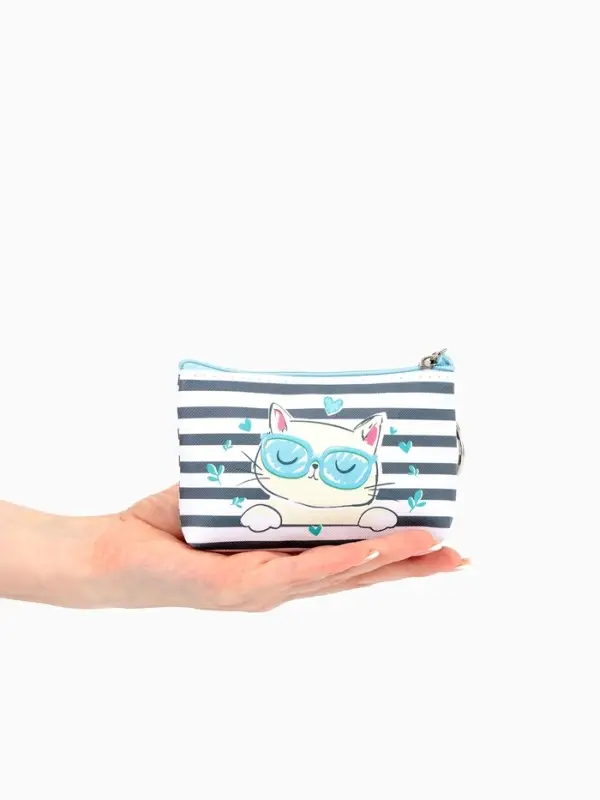 Кошелек дет 13-01-01 Июнь2514, 10,5*2,5*8 см, отд на молнии, микс