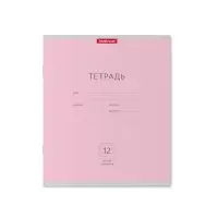 Тетрадь 12 листов в узкую линейку, ErichKrause &laquo;Классика&raquo;, обложка мелованный картон, МИКС