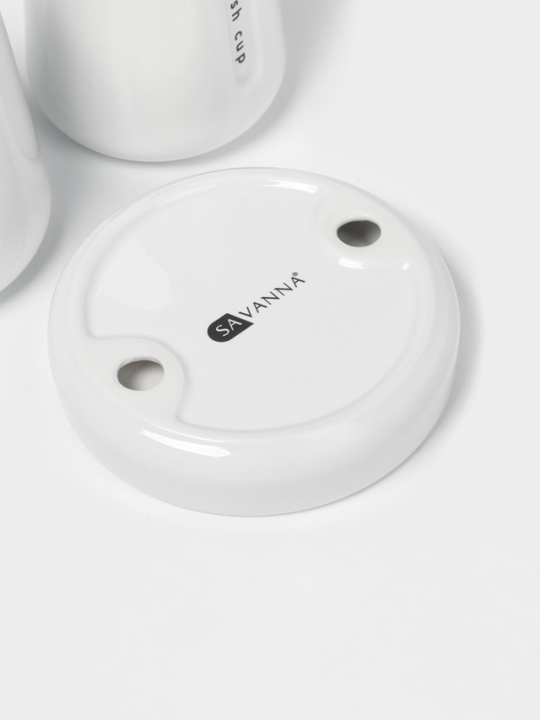 Набор для ванной "Мини" 3 предмета (дозатор для мыла, стакан, мыльница)