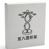 Подставка для бокалов, серебристая, на 6 бокалов Подставка для бокалов, серебристая, на 6 бокалов