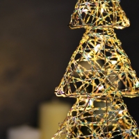 Светодиодная фигура &laquo;Ёлочка&raquo; 36х17х6 см, 20 LED, батарейки ААx2 (не в комплекте), свечение теплое белое