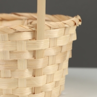 Корзина плетёная, 20×20×9 см, ручка h=25 см, ива, красная Корзина плетёная, 20×20×9 см, ручка h=25 см, ива, красная