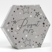 Коробка подарочная складная, упаковка, &laquo;Звёзды&raquo;, 26 х 22.5 х 8 см