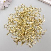 Винт-глазок для крепления картин, фоторам золото (набор 100 шт) 1,4х0,7 см Винт-глазок для крепления картин, фоторам золото (набор 100 шт) 1,4х0,7 см