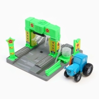 Автомойка «Синий трактор», поливает водой, свет, звук Автомойка «Синий трактор», поливает водой, свет, звук