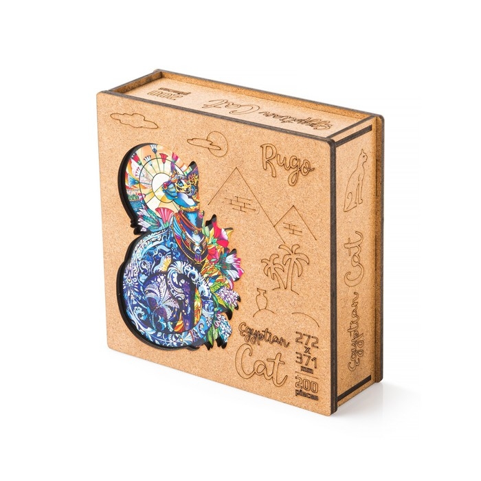 Пазл деревянный &laquo;Кошка&raquo;, размер L &mdash; 27 &times; 37 см, 200 деталей