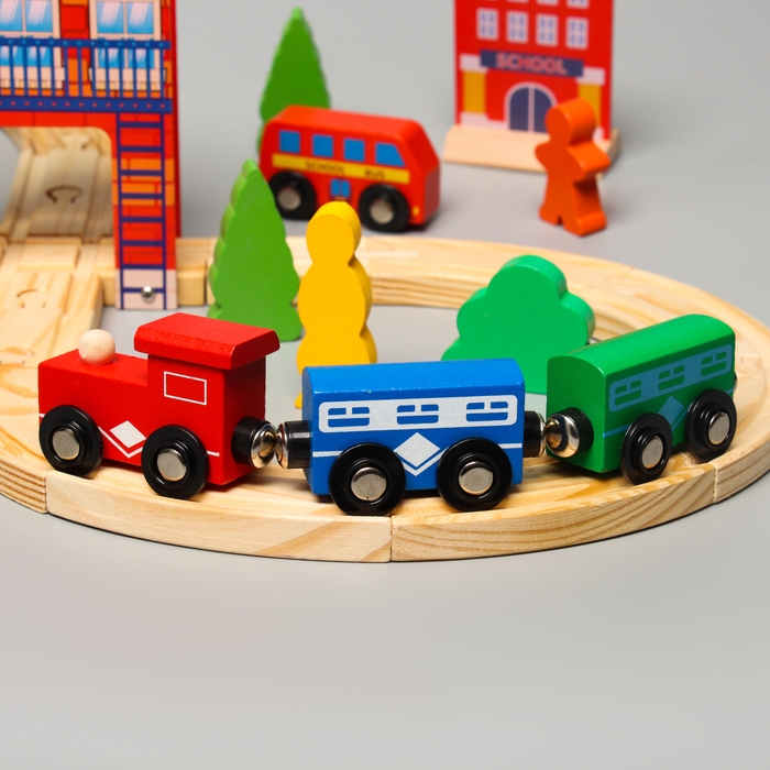 Железная дорога &laquo;Путешествие&raquo;, 36 деталей, 24 &times; 18,5 &times; 13,5 см