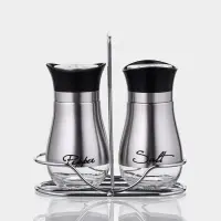 Набор для специй "Сияние.Silver", 2 шт, на подставке