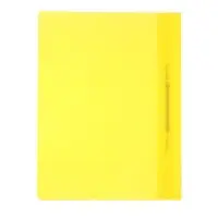 Папка-скоросшиватель Calligrata, А4, 180 мкм, жёлтая, прозрачный верх
