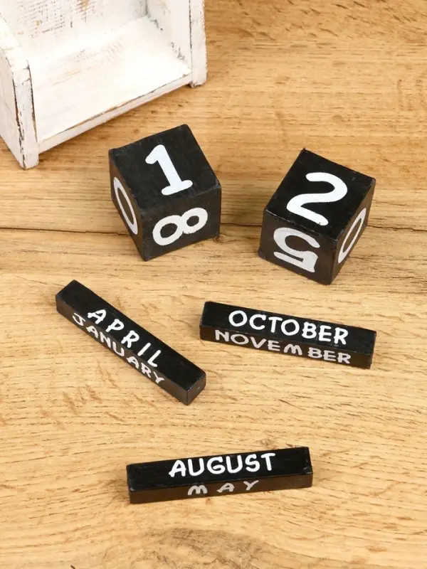 Календарь настольный "Парусник" дерево 11х5х16 см, цв. жёлтый