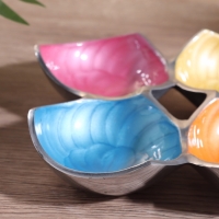 Менажница "Микс" алюминий 23х23х4 см