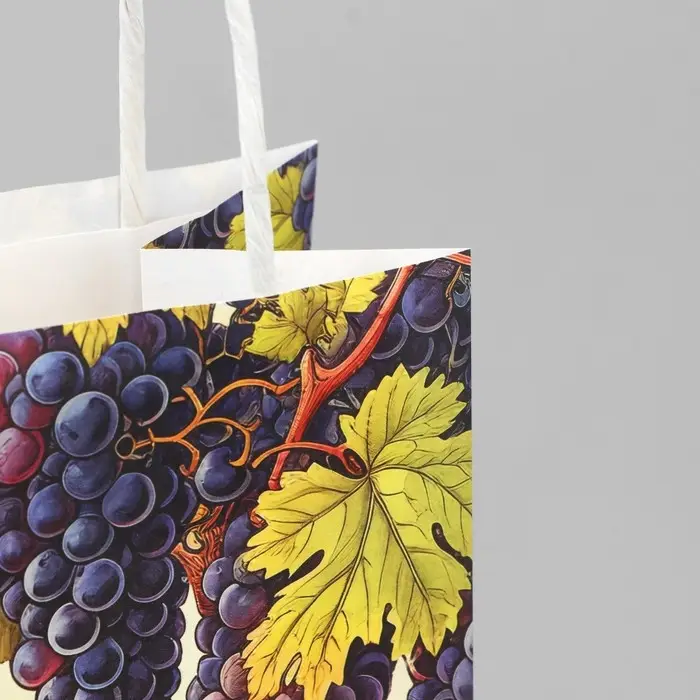 Пакет подарочный под бутылку, упаковка, &laquo;Поздравляю&raquo;, белый крафт, 13 х 36 х 10 см