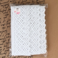 Кружево вязаное, 80 мм &times; 10 &plusmn; 1 м, цвет белый