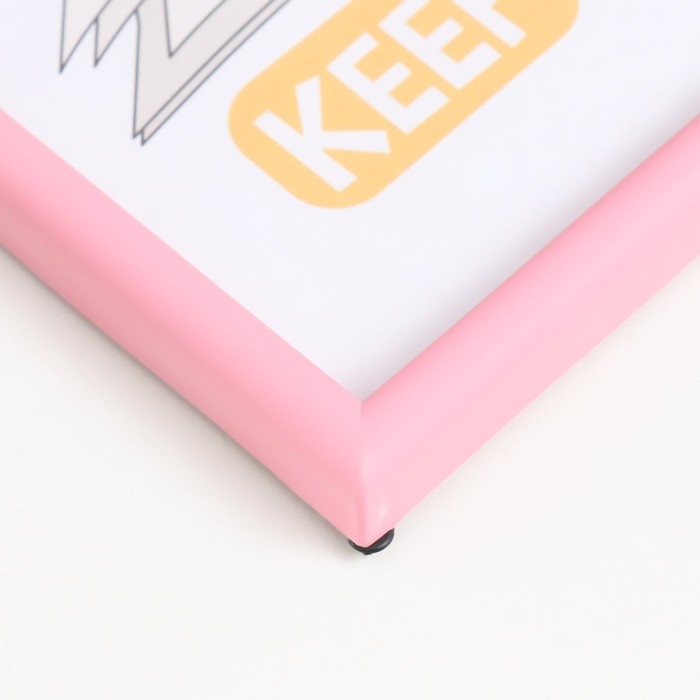 Фоторамка пластик 21х30 см 4 серия, розовый